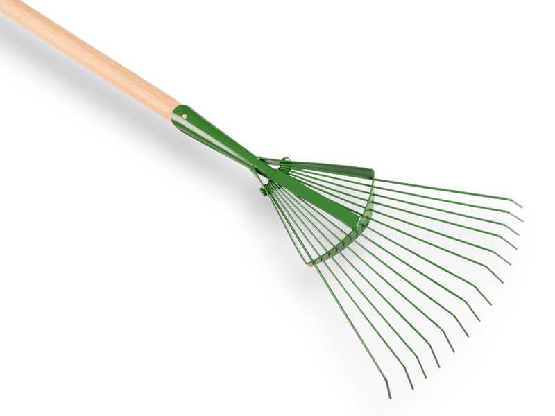 Bladhark met 14 verenstalen tanden met steel