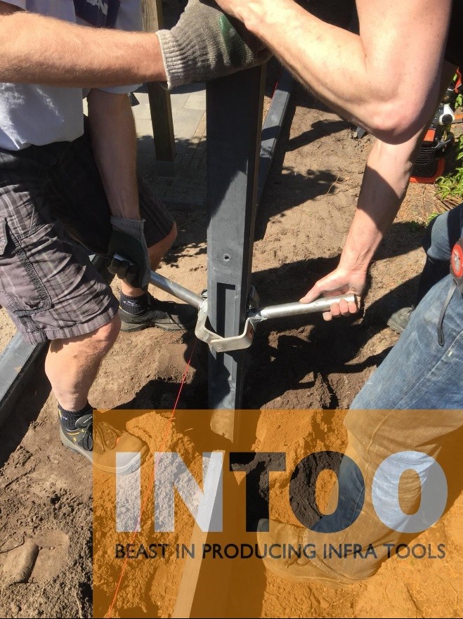 Palenlichter RVS voor (betonnen) palen tot 14 cm