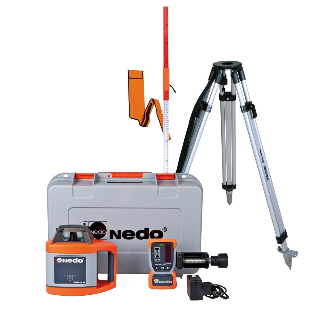 Nedo laser Sirius H in koffer met ontvanger en lader