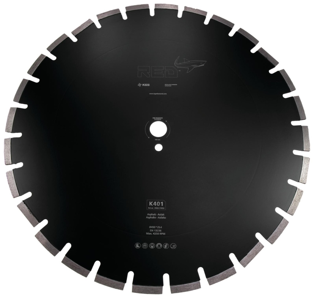 Red K401 diamantzaag asfalt