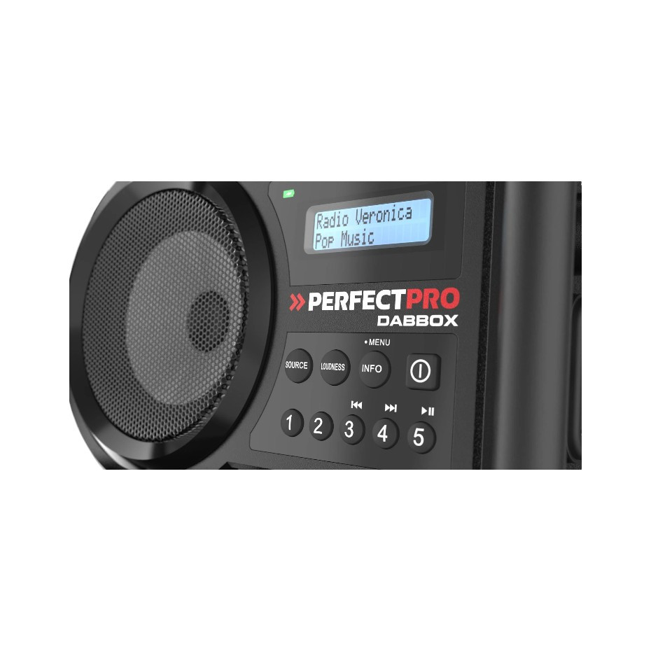 PERFECTPRO DABBOX radio (zonder accu's)