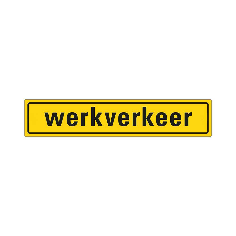 Werkverkeer magneet 80 x 400