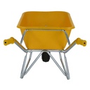 Kruiwagen FORT SMB100 geel kunstof