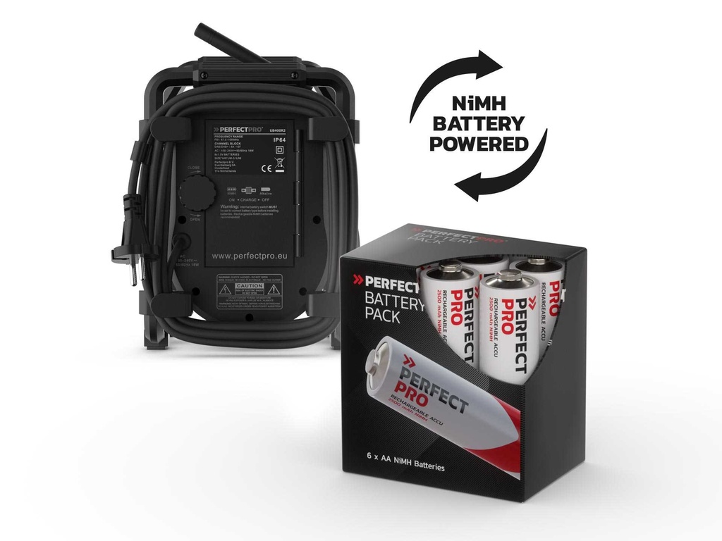 PERFECTPRO Ubox 400R radio (zonder accu's)