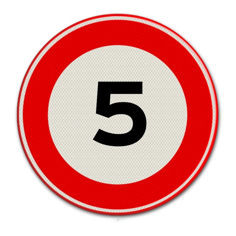 VERKEERSBORD SNELHEID 80CM