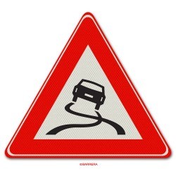 VERKEERSBORD ALU DOR KL.3 DRIEHOEK 70