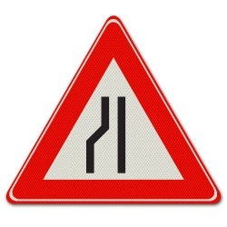 VERKEERSBORD ALU DOR KL.3 DRIEHOEK 90