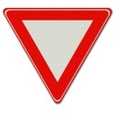 VERKEERSBORD ALU DOR KL.3 DRIEHOEK 90