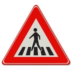 VERKEERSBORD ALU DOR KL.3 DRIEHOEK 90