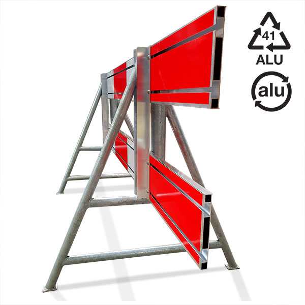 Aluminium Schrikhek 2.50 Meter 100% gerecycled
