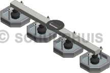 Zuignappen VTH-150-BL Hamevac