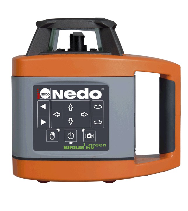 SIRIUS1 HV green incl. laserontvanger ACCEPTORgreen, afstandsbediening, accu's, lader en koffer