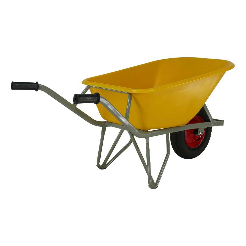 Kruiwagen SCHUURHUIS geel