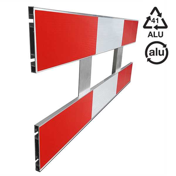 Aluminium Schrikhek 1.50 Meter 100% gerecycled
