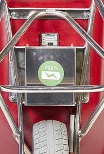 Elektrische kruiwagen M-E-BARROW ALU RD Matador rood