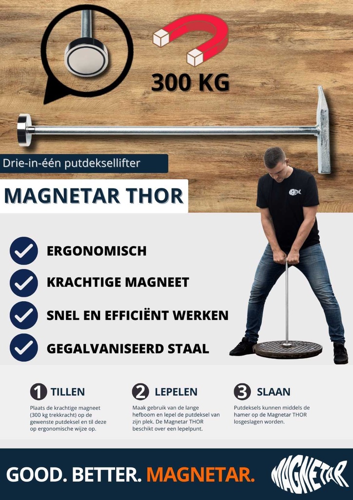 Magnetische puthamer / puthaak