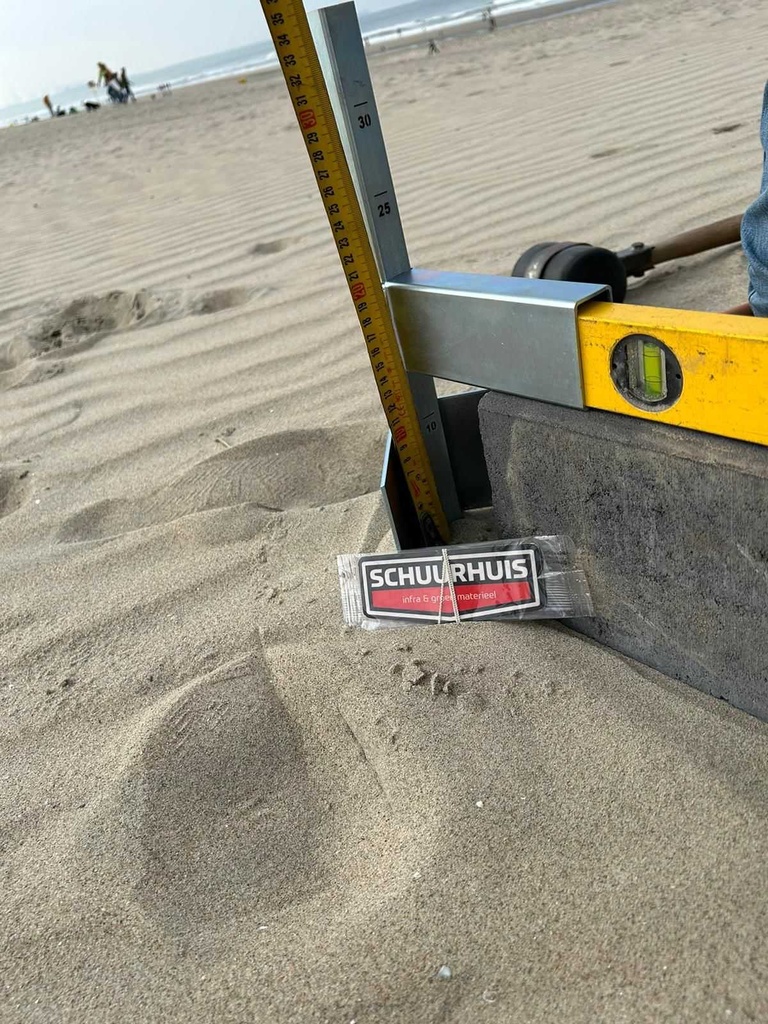 Bandenschuif voor montage op waterpas (Kuistofa)