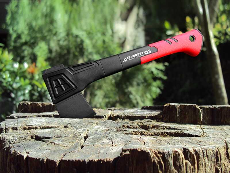 Handbijl EVEREST Q3 680 gram met fiberglassteel, 36 cm.