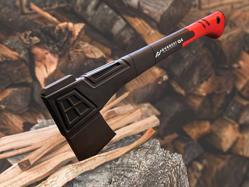 Handbijl EVEREST Q4 1000 gram, met fiberglassteel 46 cm