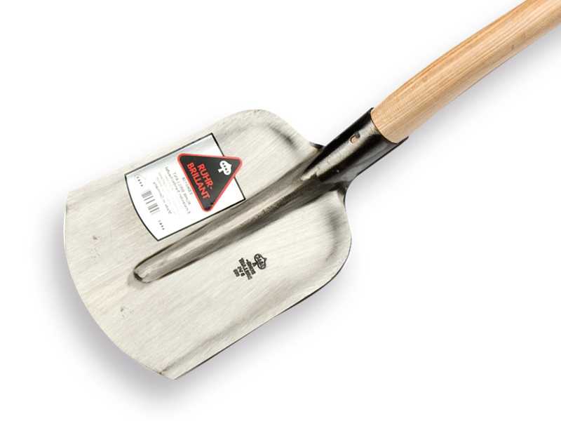 Steekbats Ruhr Brillant 1/4 000, gehard, gepolijst, met ATLAS schopsteel 110 cm. gebogen