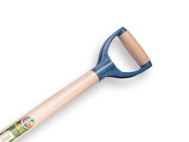 Ballastschop OFFNER aluminium met strip, 27 x 35 cm, ATLAS PD-steel 95 cm gebogen