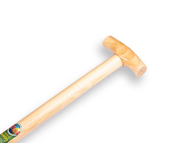 Spitvork OFFNER 4 tands brons, zwaar model met dul en Essen T-steel 90 cm