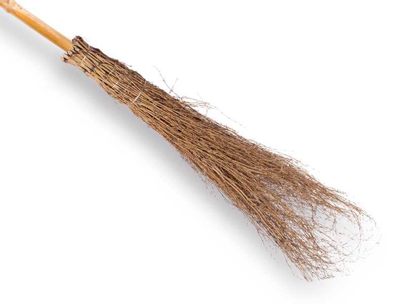 Bamboe bezem met bamboesteel