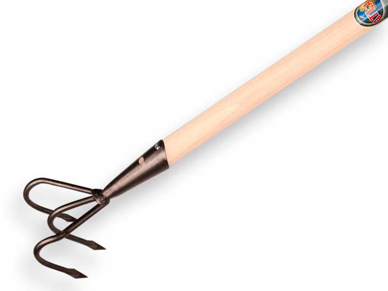 Krabber ATLAS Profi 3 tands, met lanspunten en TAUARI steel 150 x 2,8 cm