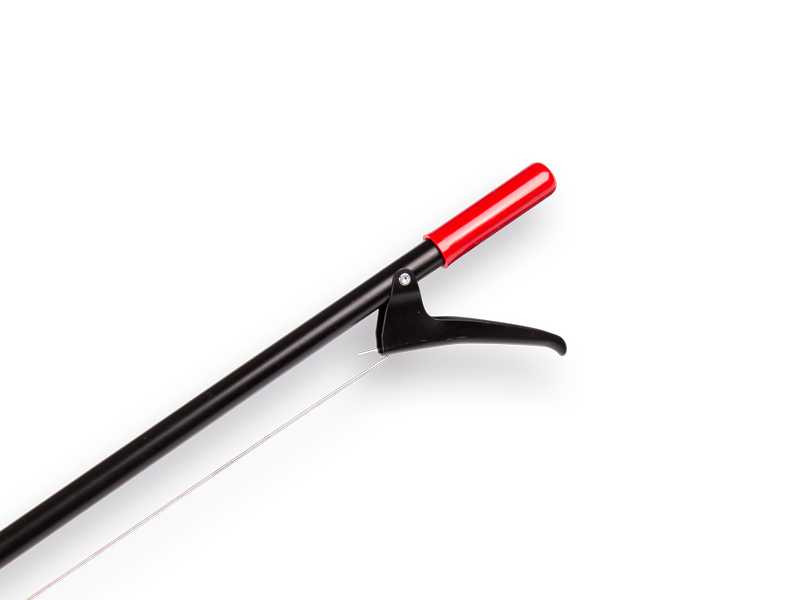 Zwerfvuilgrijper KNAUTHE 87 cm, platte metalen bek en hendelgreep