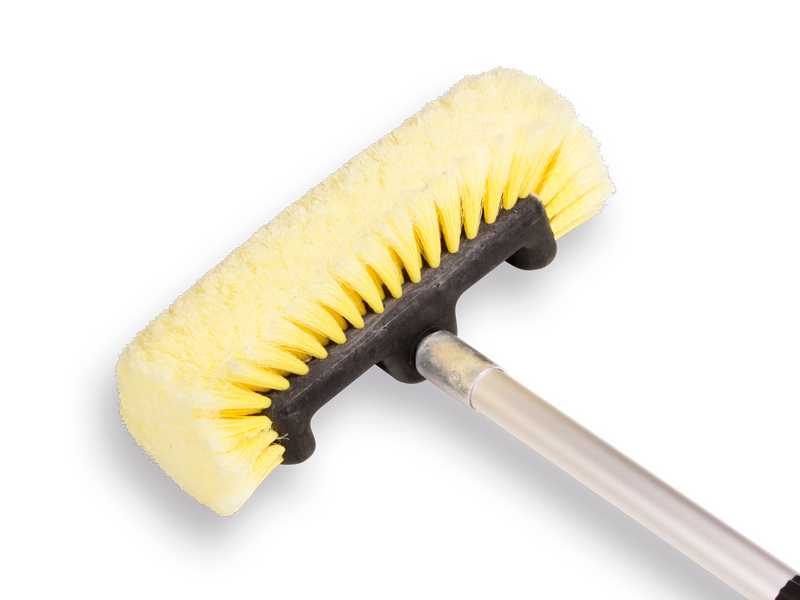 Wasborstel waterdoorlatend 25 cm met aluminium telescoopsteel 119 - 194 cm