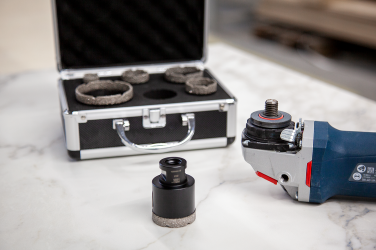 RED™ K855 achtdelige set diamant-tegelboren met M14 aansluiting in koffer