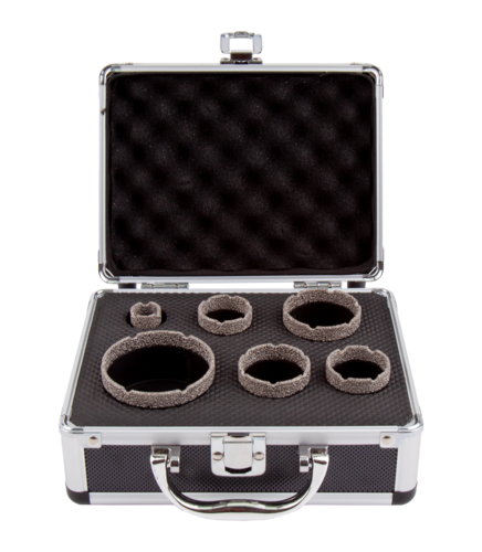 RED Set Tegelboren K855 in koffer (ø20-35-38-43-50-68) M14