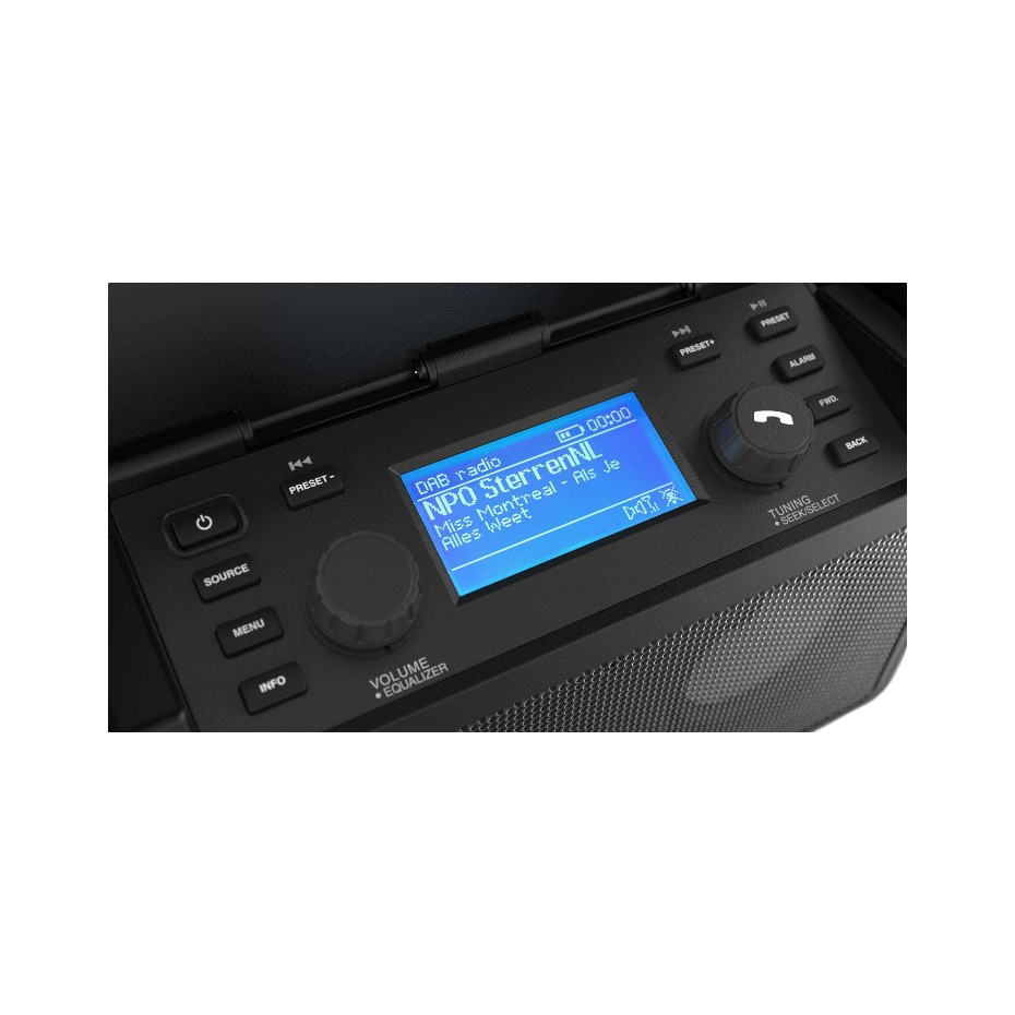 AUDISSE DAB+ / FM / WIFI / Bluetooth / USB (oplader / speler) / Oplaadbaar / IP65