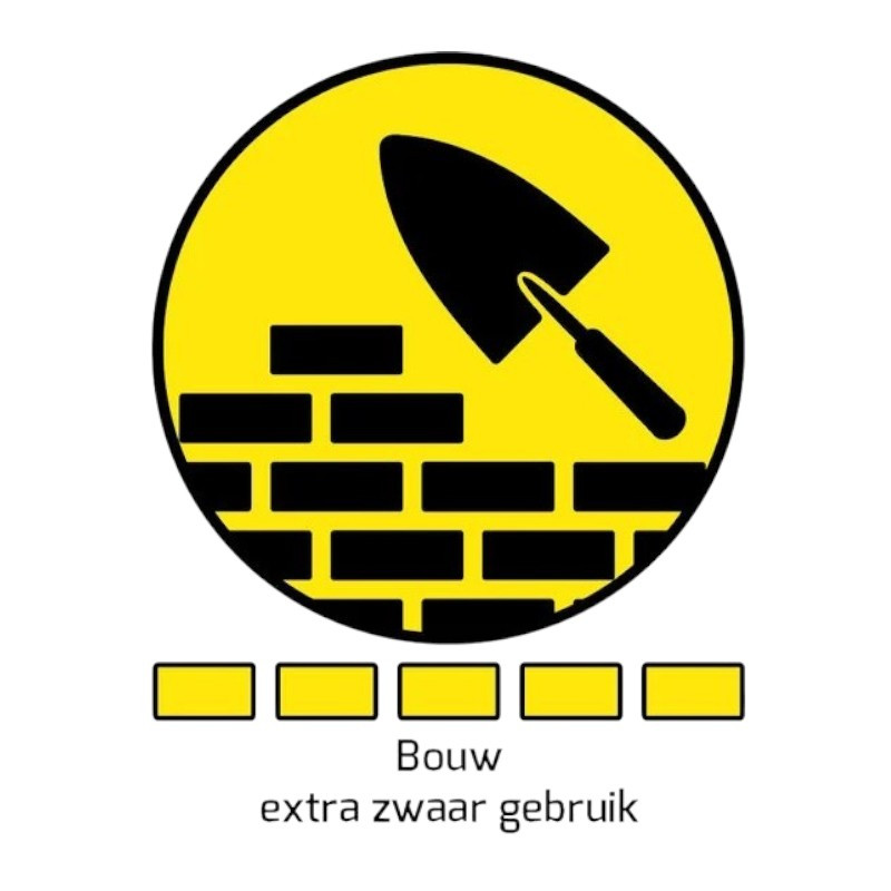 Stratenmakers kruiwagen HDPE 90 L geel