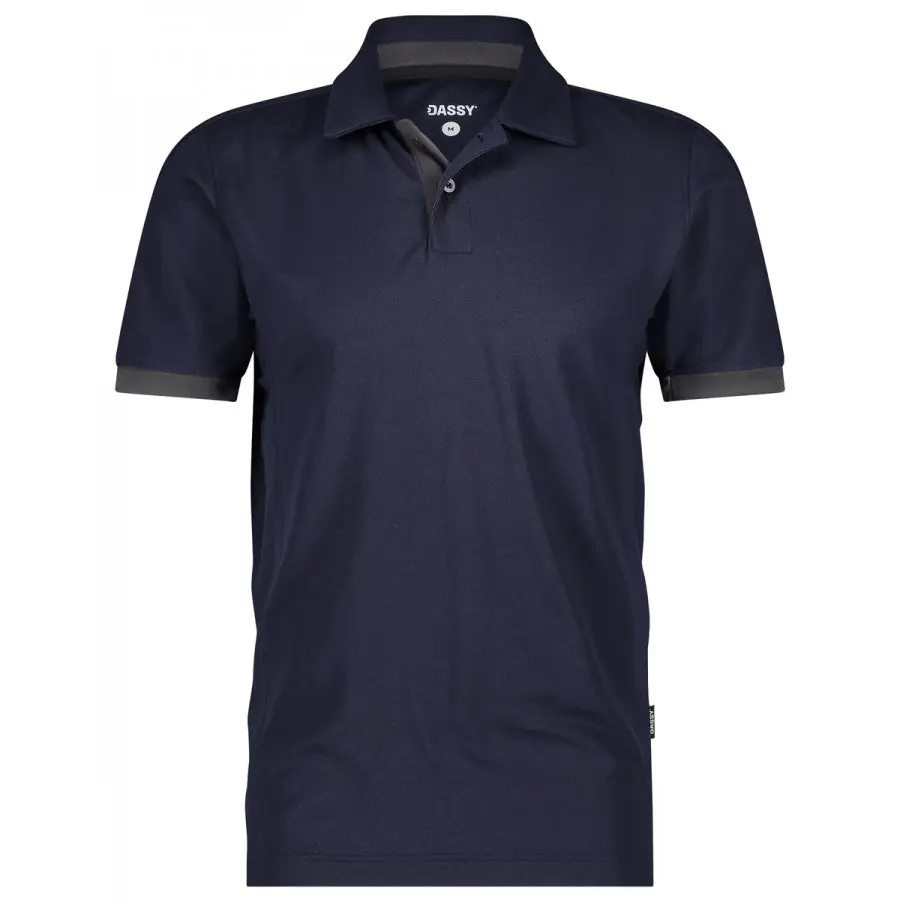 dassy-traxion-next-polo-shirt-midnight-blue-anthracite-grey-front.webp