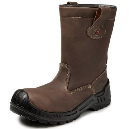 Gevoerde Leren Laars Bari GS91 S3 + KN Bruin