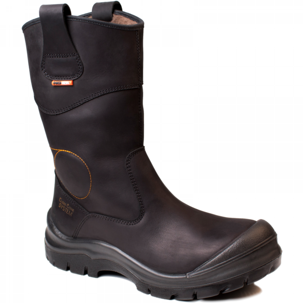 NO RISK WINTER LAARS CROWHEART HOOG S3 + KN zwart (gevoerd)