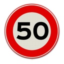 VERKEERSBORD SNELHEID 80CM