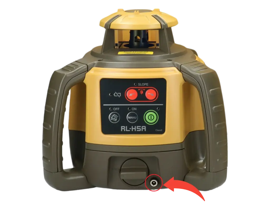 Laadplug voorzijde maatwerk Topcon laser 