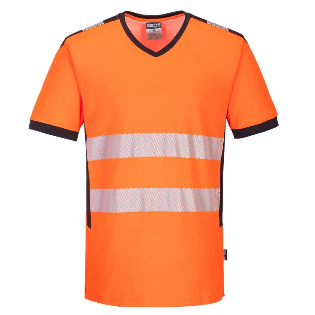 Portwest PW310 - PW3 Hi-Vis T-shirt met V-hals MAAT: L