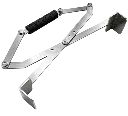 Tegelklem 50 cm RVS