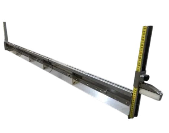 Afrijlat verstelbaar 125 - 350 cm RVS