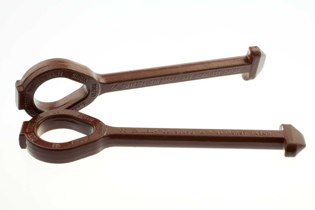 Plaatsleutel hijssleutels per stel (3,2T p/stel)