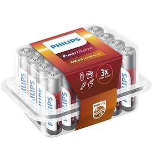 Philips PowerAlkaline 24 x AAA in Box batterij