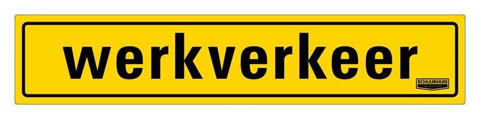 Werkverkeer sticker 400 x 80