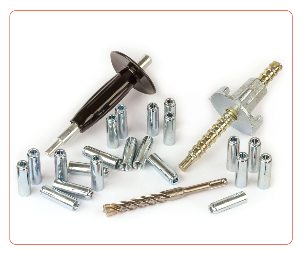 AGP Ankerset Incl. SDS-boor, spanner met moer en hulpstuk