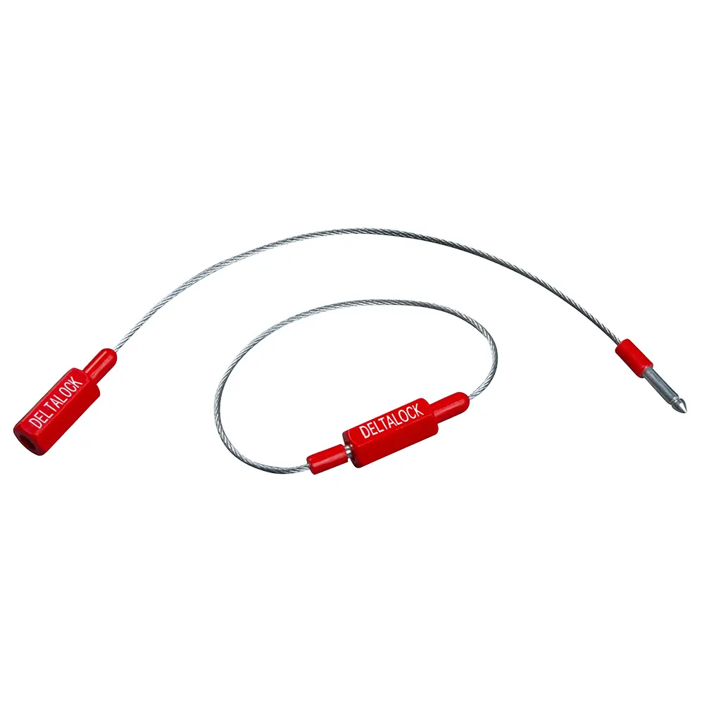 DELTALOCK - Bevestigings kabel - 25 cm Rood