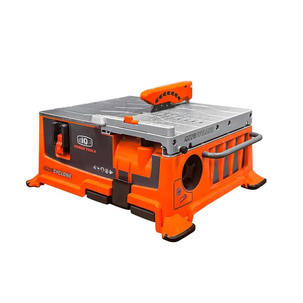 IQ Power Tools Droge tafel tegelzaag 180mm met geïntegreerd stofafzuiging systeem + zaagblad