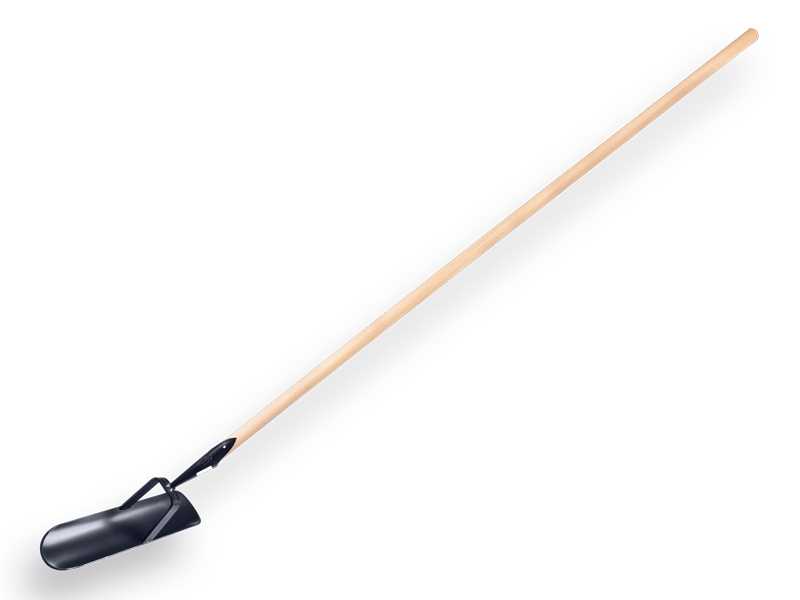Draineerlepel / schuimschop met steel 170 x 3,2 cm. exc.punt