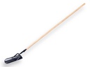 Draineerlepel / schuimschop met steel 170 x 3,2 cm. exc.punt